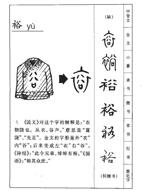 裕名字意思|裕字取名寓意